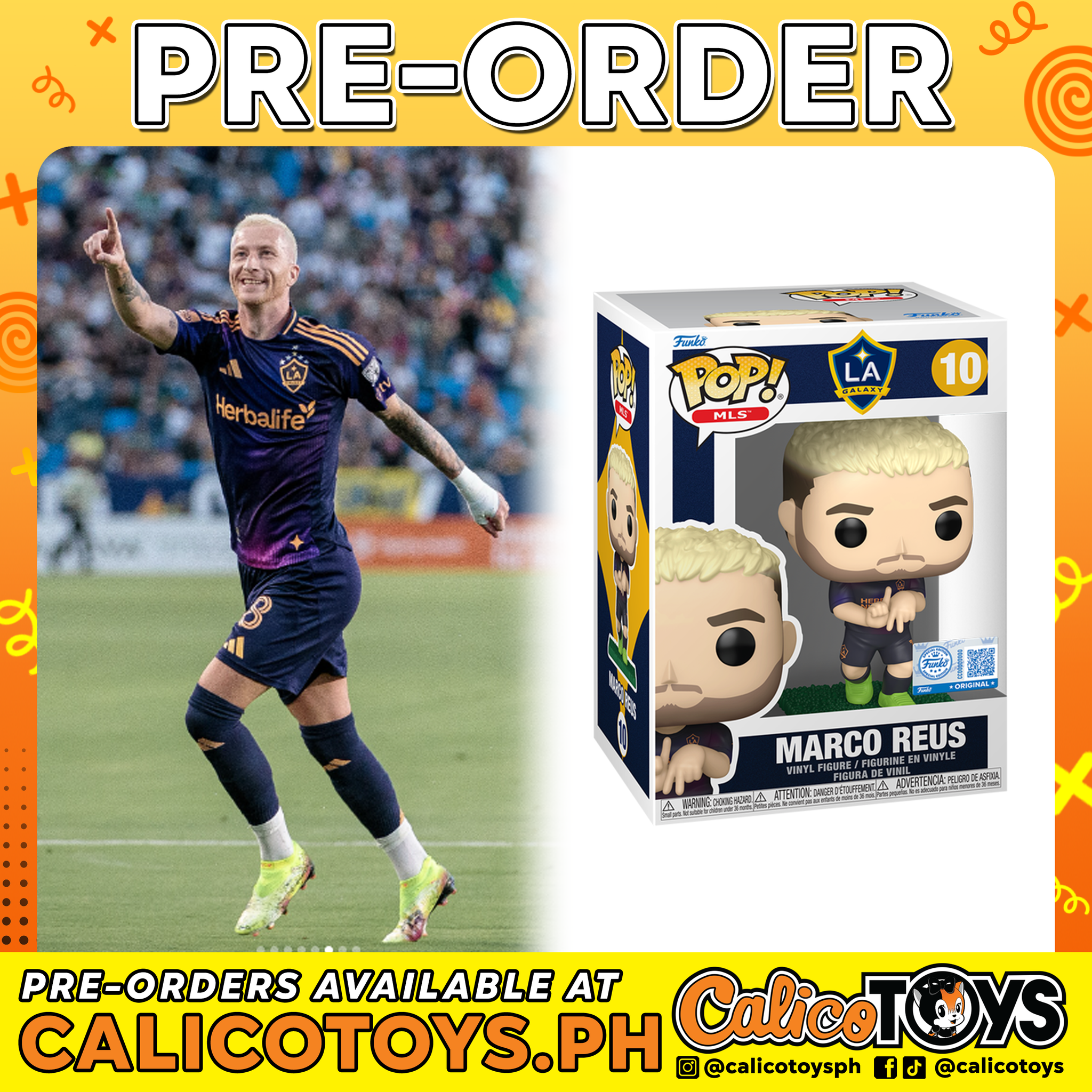 PRE-ORDER - POP! MLS: LA Galaxy - Marco Reus  #10 (Funko Shop Exclusive)