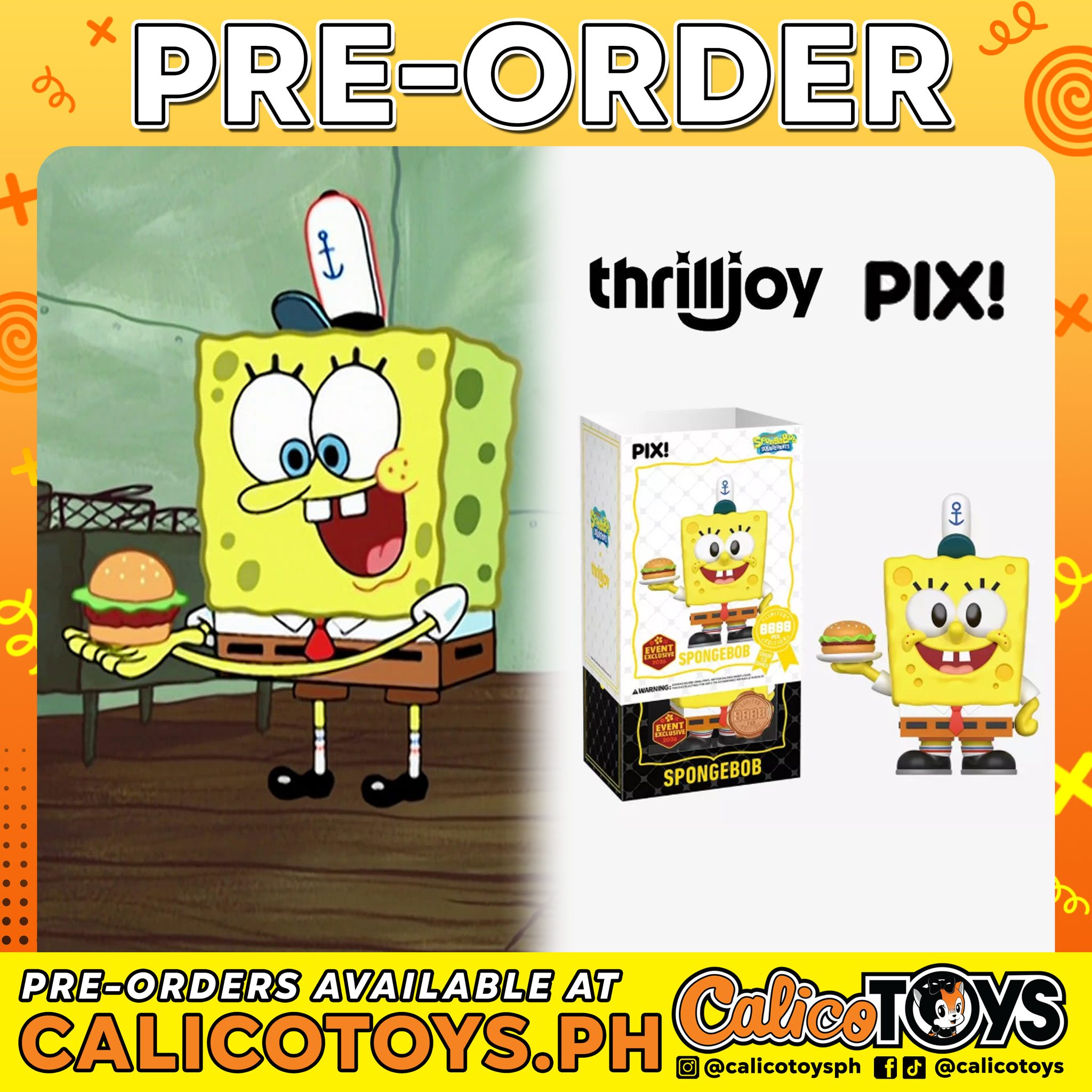 PRE-ORDER - ThrillJoy Pix! - Spongebob LE8888 (Event Exclusive)