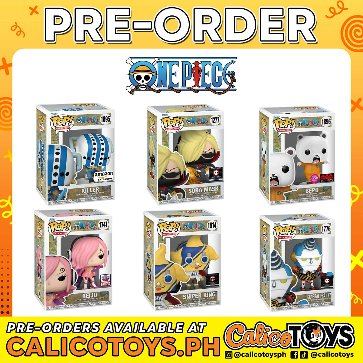 PRE-ORDER - POP! Animation: One Piece Exclusives