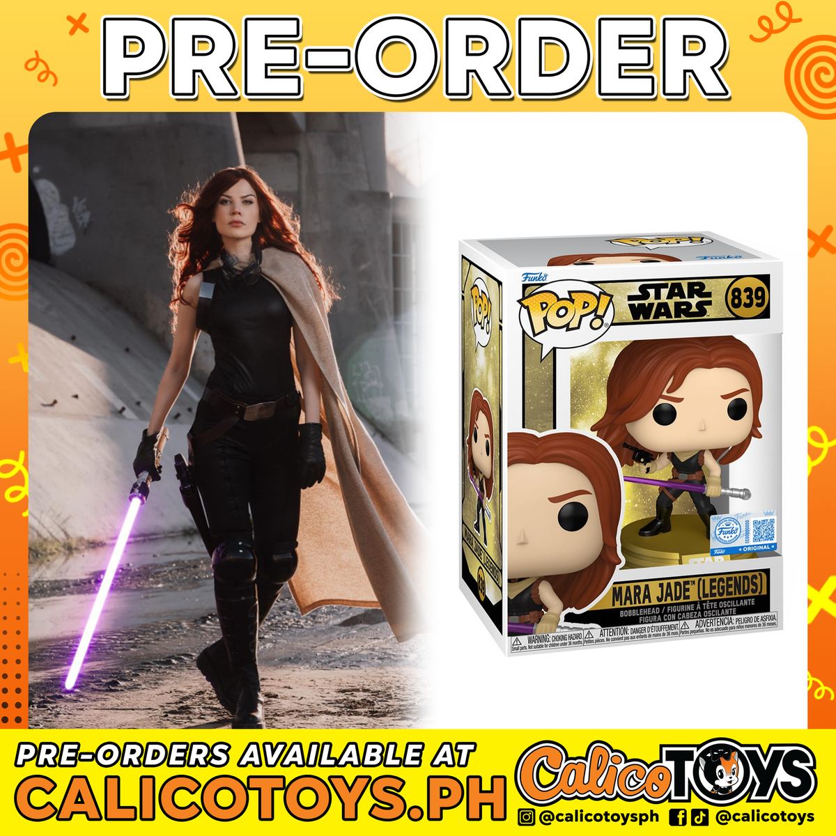 PRE-ORDER -  POP! Star Wars - Mara Jade (Legends) #839 (Specialty Series Exclusive)
