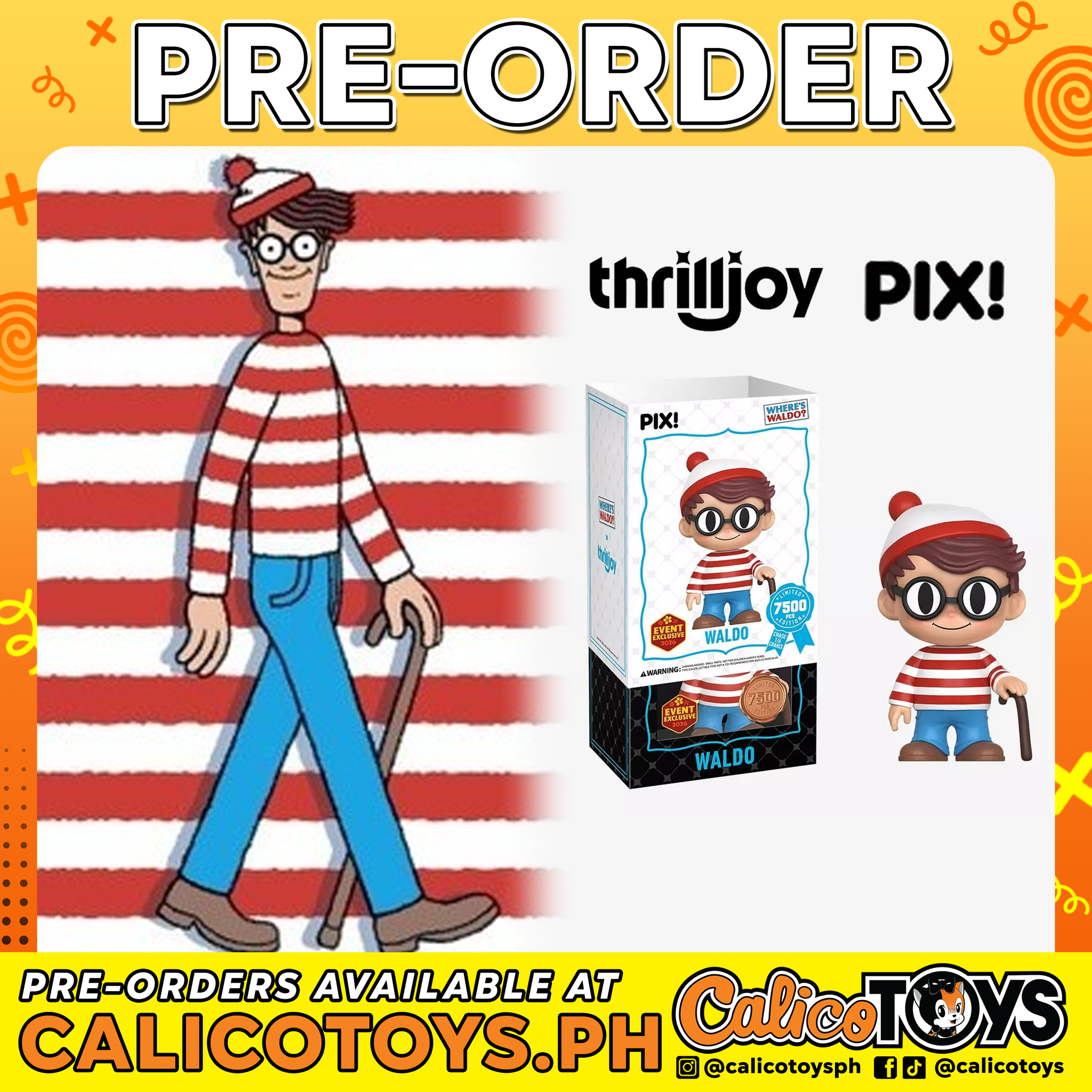 PRE-ORDER - ThrillJoy Pix! - Waldo LE7500 (Event Exclusive)