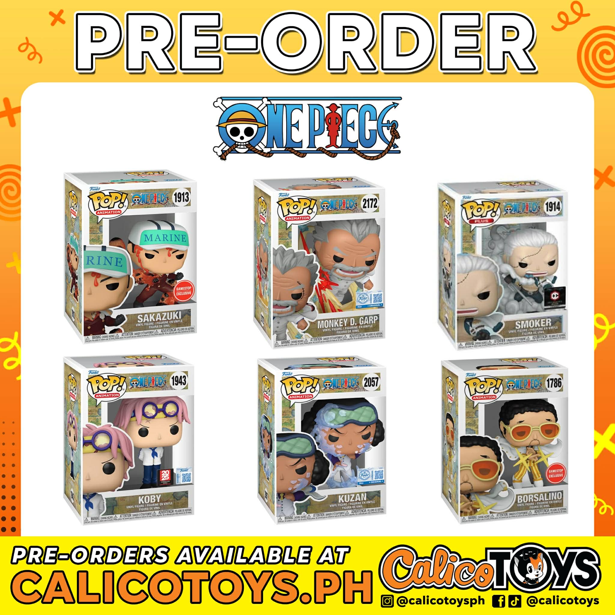 PRE-ORDER - POP! Animation: One Piece Exclusives