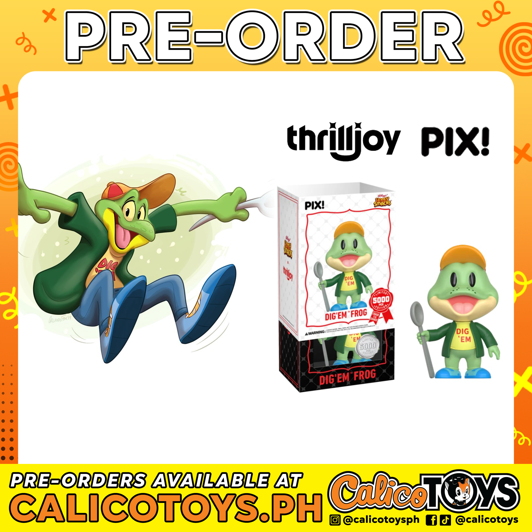 PRE-ORDER - ThrillJoy Pix! - Dig'Em Frog LE5000