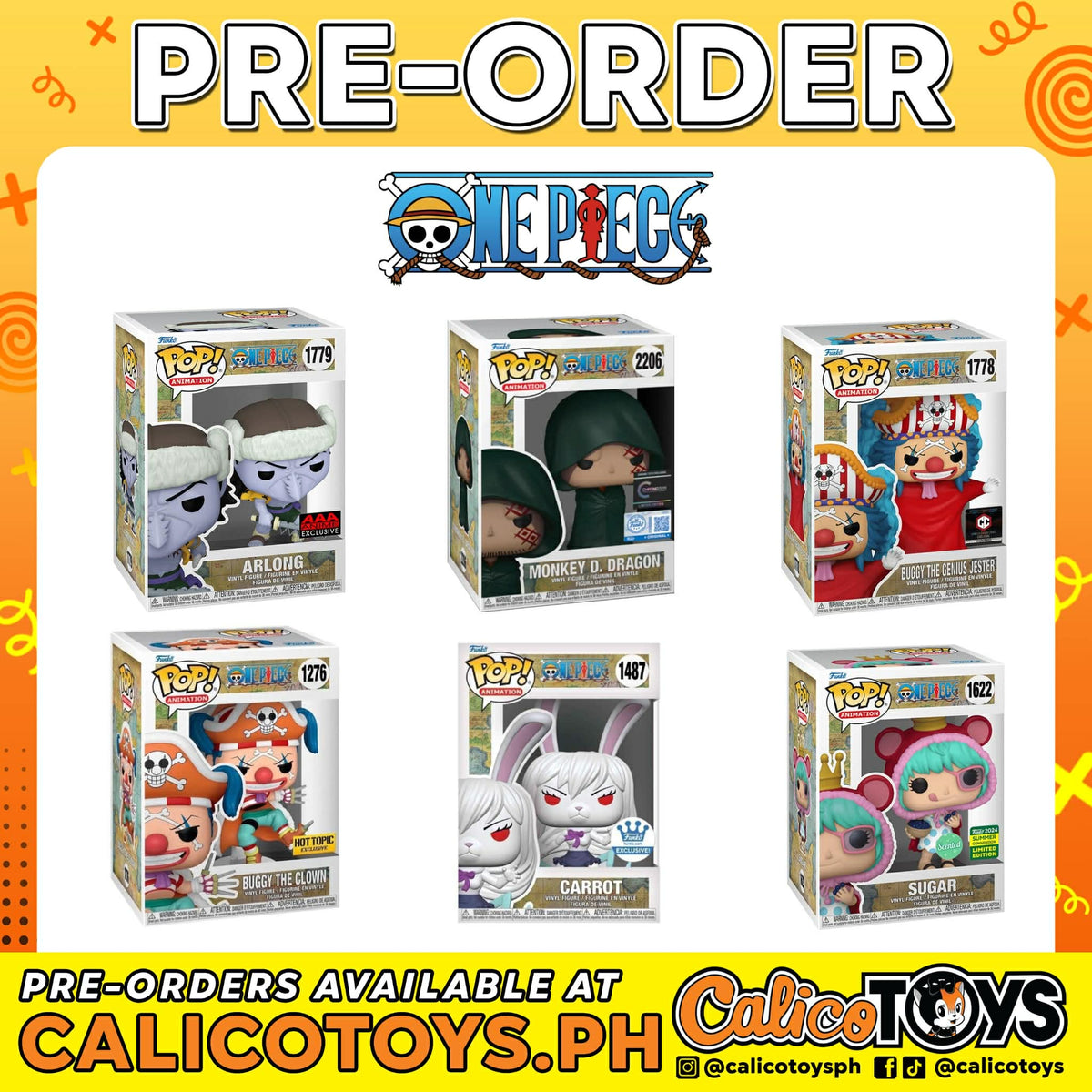 PRE-ORDER - POP! Animation: One Piece Exclusives