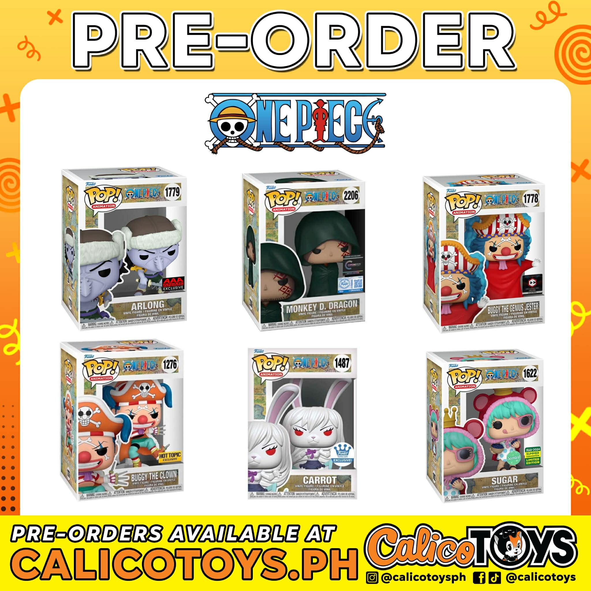 PRE-ORDER - POP! Animation: One Piece Exclusives