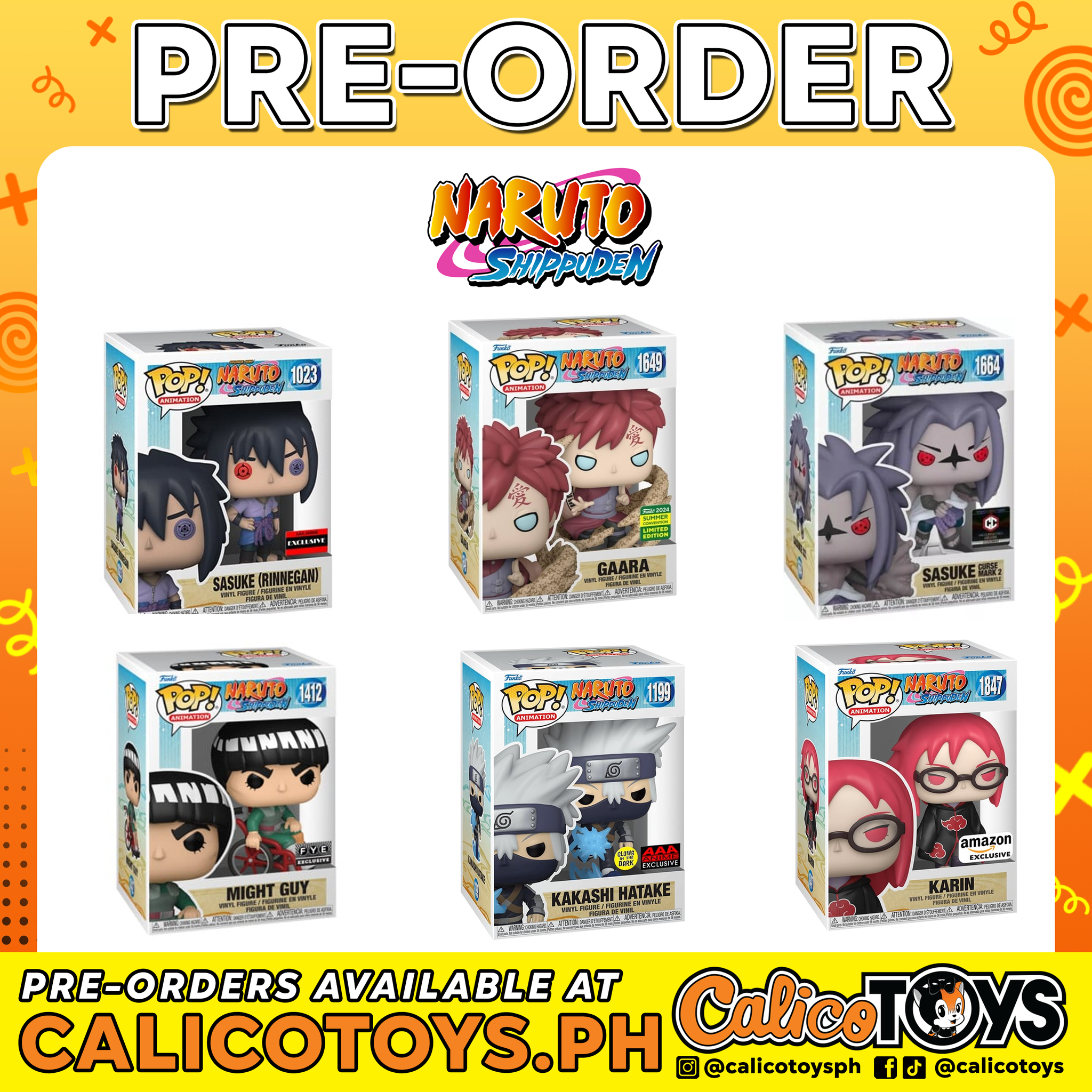 PRE-ORDER - POP! Animation: Naruto Shippuden Exclusives