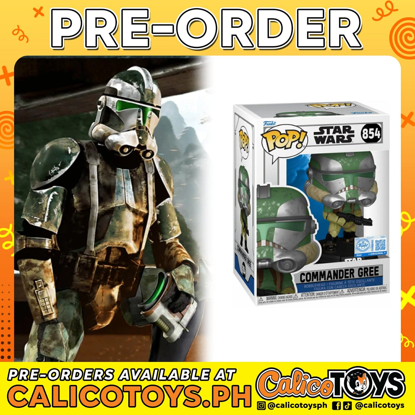 PRE-ORDER - Funko POP! Star Wars: Commander Gree #854 (Funko Shop Exclusive)