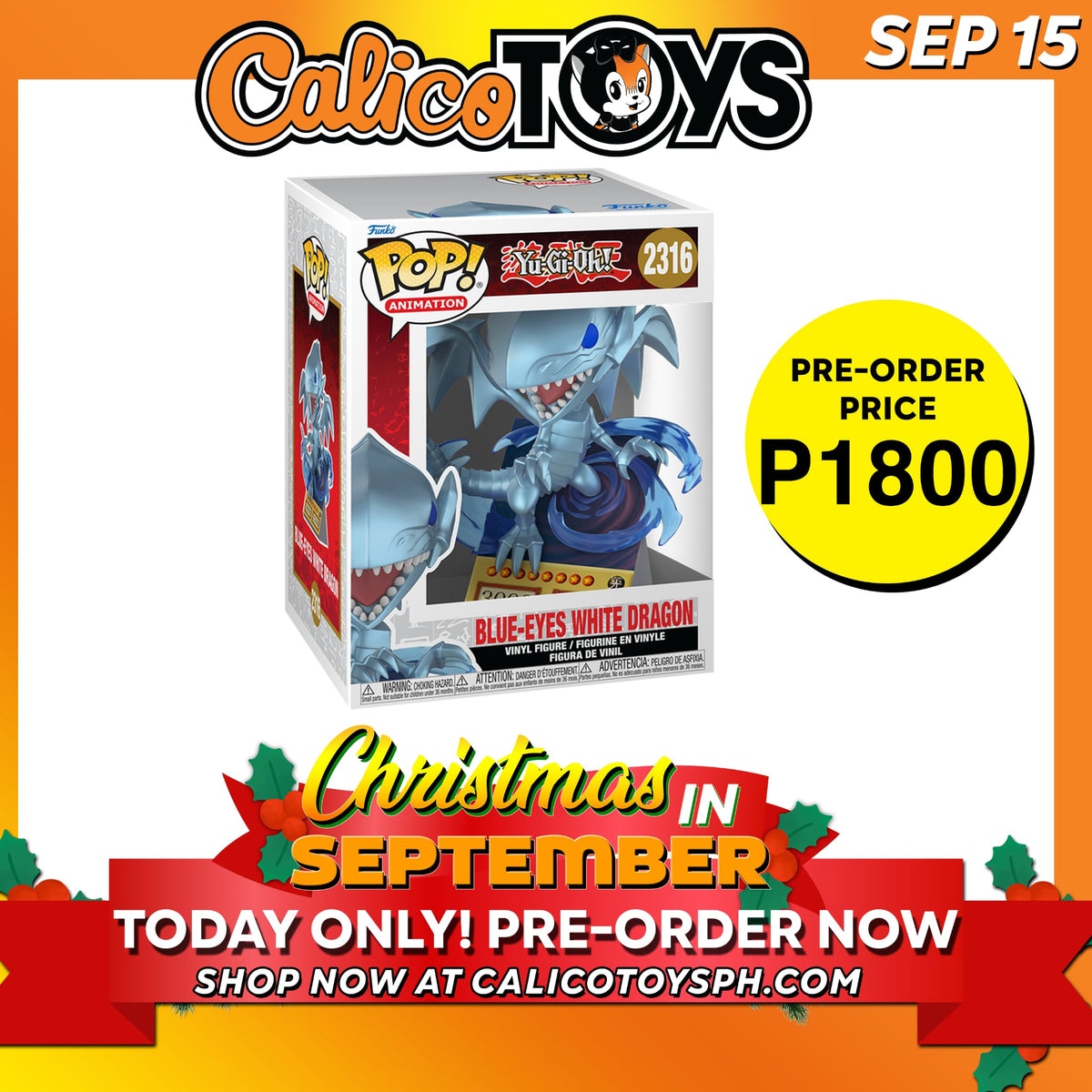 POP! Premium: Yu-Gi-Oh! - Blue-Eyes White Dragon #2316