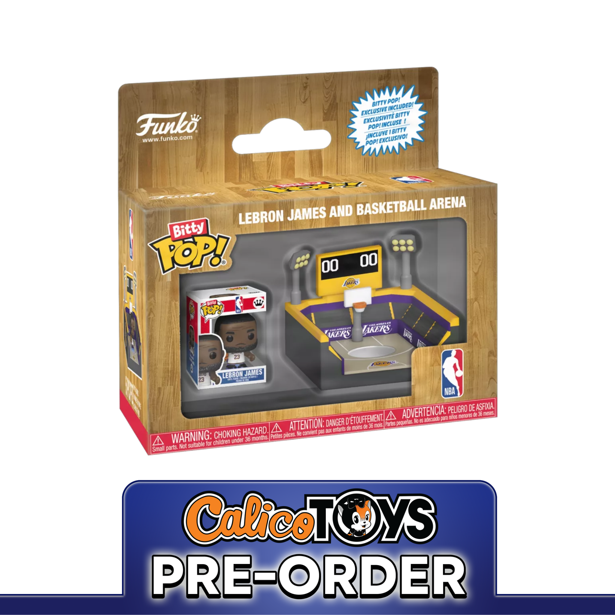 PRE ORDER Bitty POP! Town: NBA Arena - Lakers with LeBron James