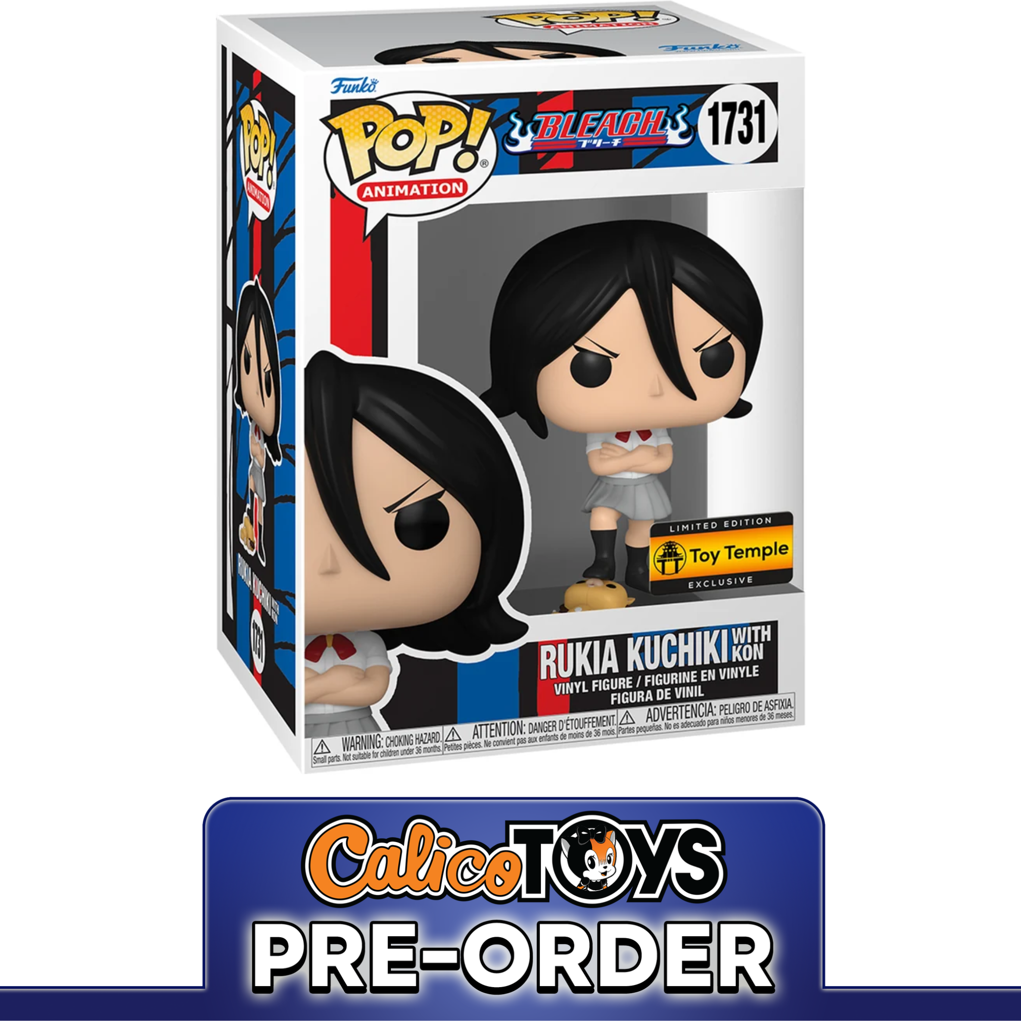 PRE ORDER Funko POP! Animation: Bleach - Rukia Kuchiki with Kon #1731 (Toy Temple Exclusive)