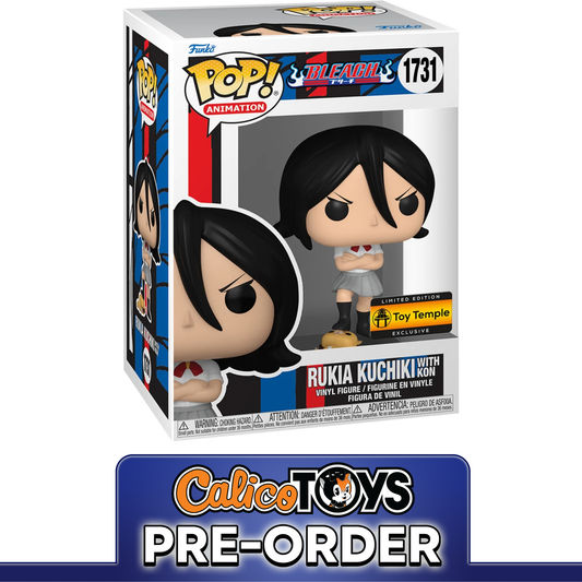 PRE ORDER Funko POP! Animation: Bleach - Rukia Kuchiki with Kon #1731 (Toy Temple Exclusive)