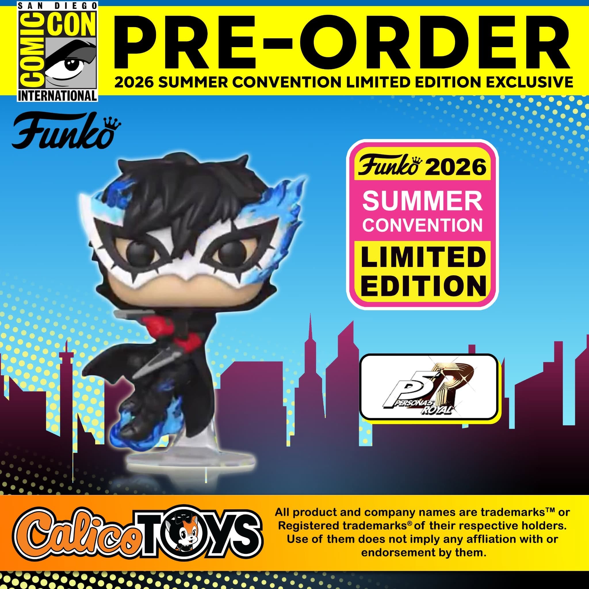 PRE-ORDER - Funko POP! Games: Persona 5 Royal - Joker #1243 (2026 Summer Convention Limited Edition Exclusive)