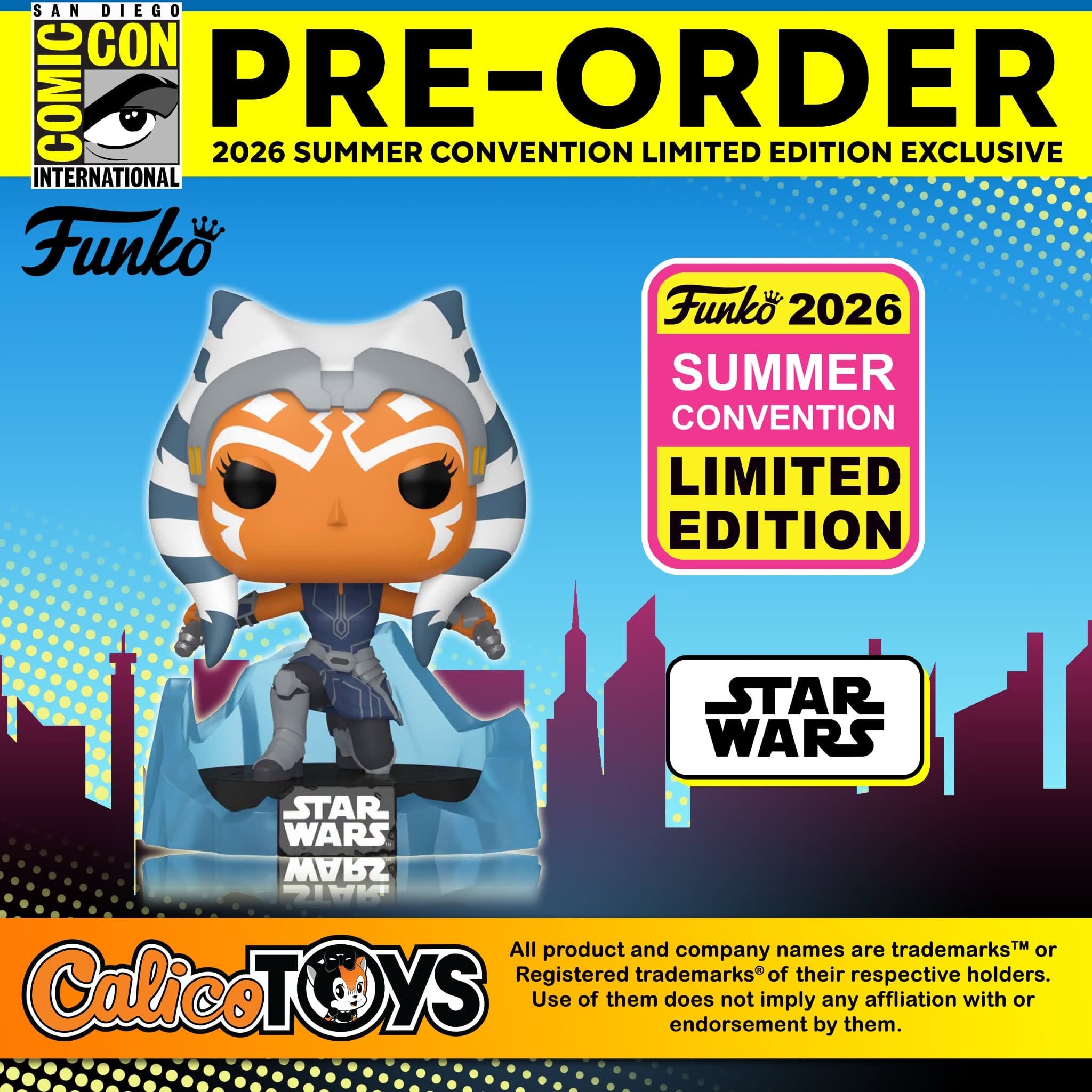 PRE-ORDER Funko POP! Star Wars: Ahsoka Tano Kyber Crystal #409 (2026 Summer Convention)