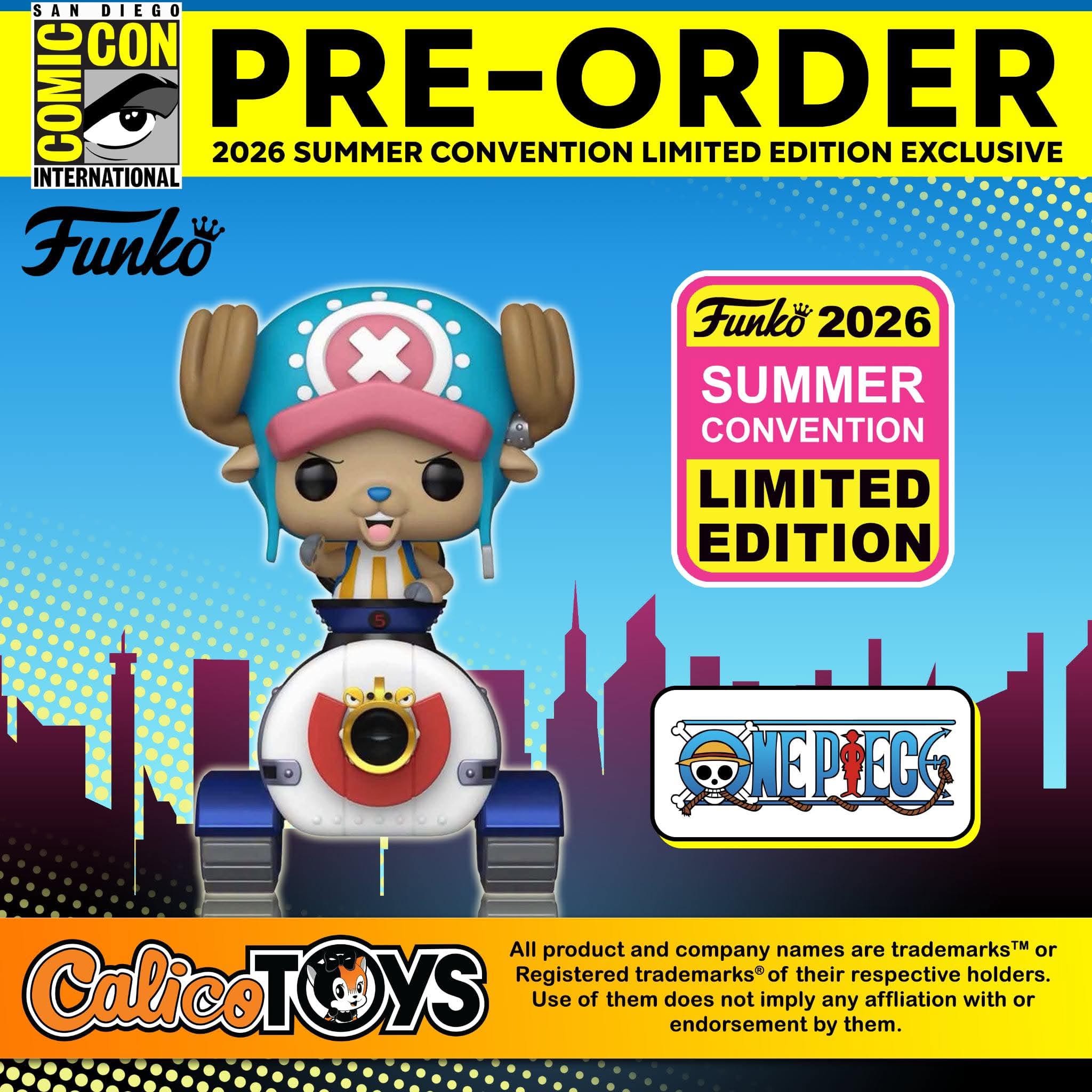 PRE-ORDER Funko POP! Ride: One Piece - Tony Tony Chopper with Brachio Tank V (Summer Convention Limited Edition)