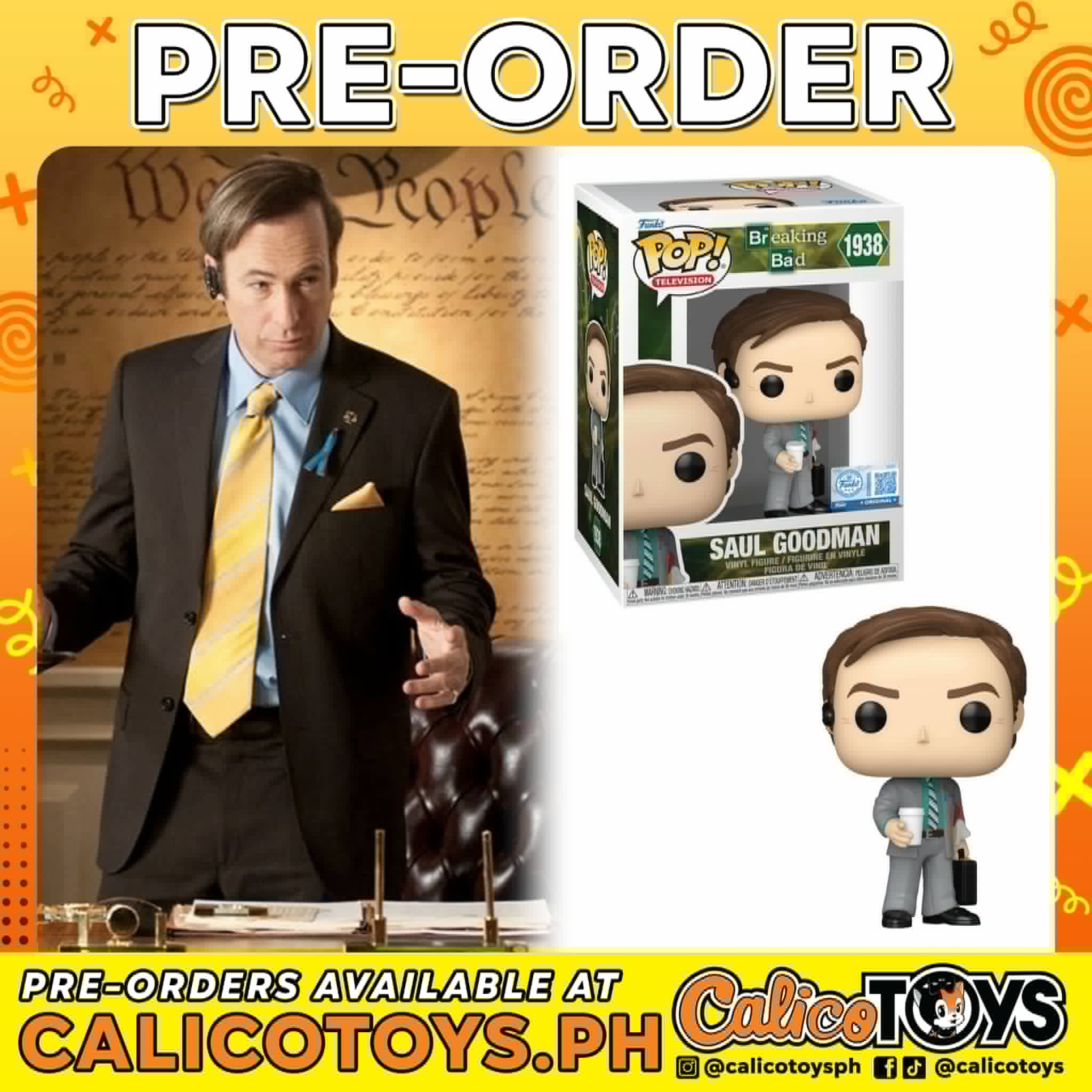 PRE ORDER POP! Funko Television - Breaking Bad - Saul Goodman #1938 (Amazon Exclusive
