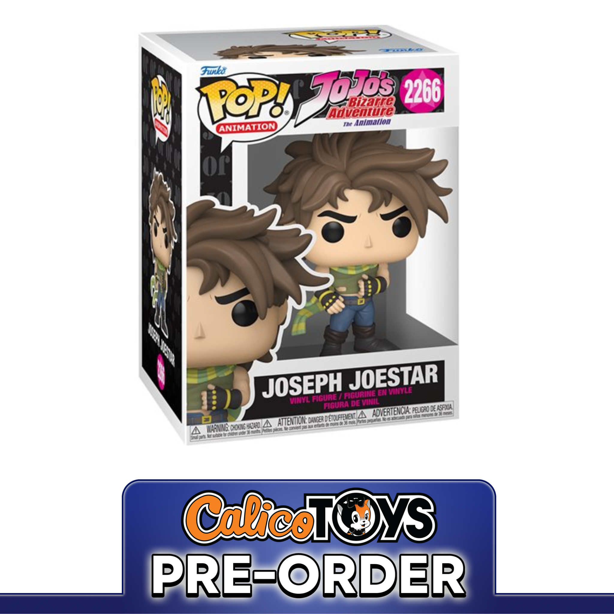 PRE-ORDER Funko POP! Animation: Jojo Bizarre Adventure - Joseph Joestar #2266