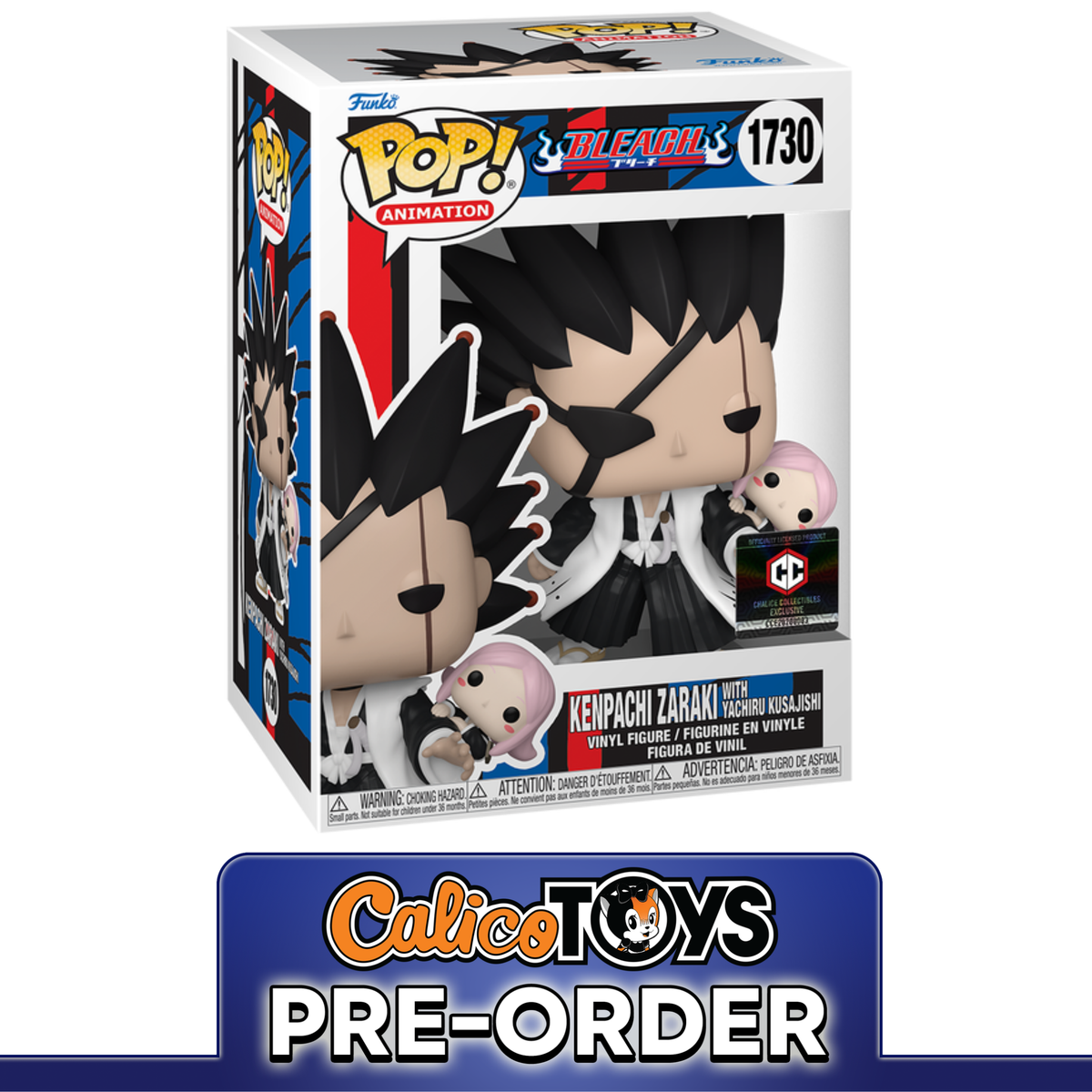 PRE ORDER Funko POP! Animation: Bleach - Kenpachi Zakari with Yachiru #1730 (Chalice Collectibles Exclusive) #1730