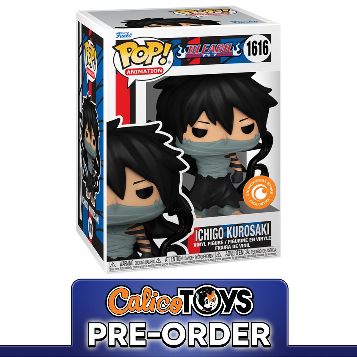 PRE ORDER POP! Animation: Bleach - Ichigo Kurosaki Final Getsuga Tensho #1616 (Crunchyroll Exclusive)