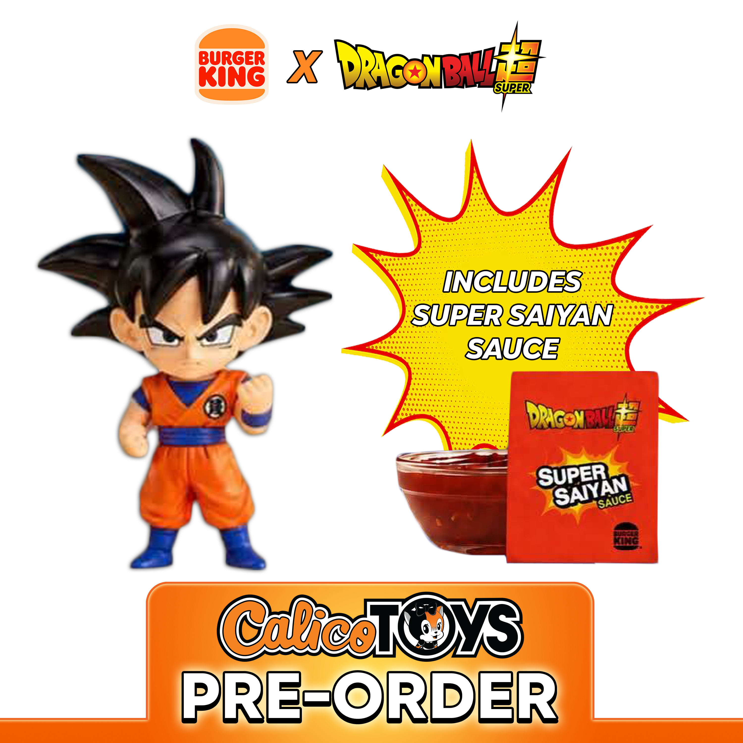 PRE ORDER Burger King x Dragon Ball Super - Son Goku (with Super Saiyan Sauce)