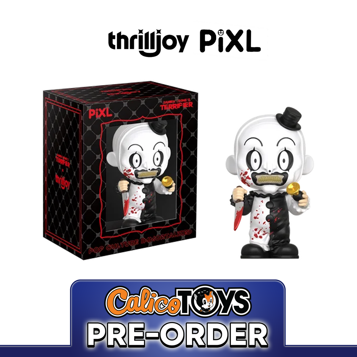 PRE ORDER Thrilljoy PIXL: Terrifier - Art the Clown Mini Figure