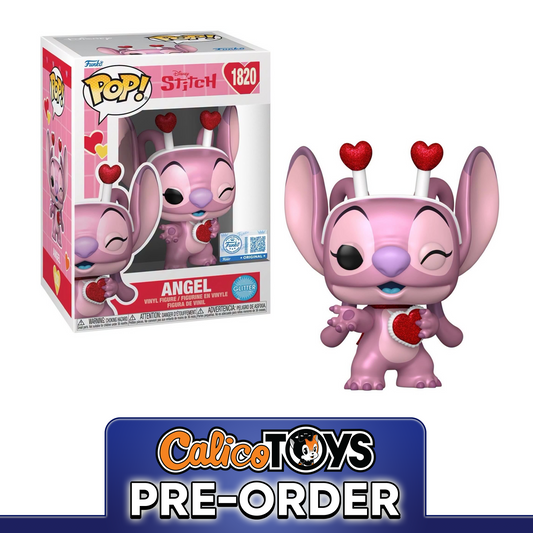 PRE ORDER Funko POP! Disney: Lilo & Stitch  - Angel Valentines Glitter #1820 (Funko Shop Exclusive)