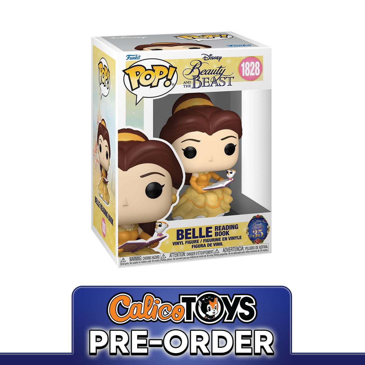 PRE ORDER Funko POP! Disney: Beauty and the Beast – Belle Reading Book #1828