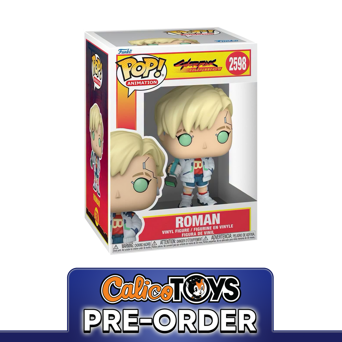 PRE ORDER Funko POP! Animation: Cyberpunk: Edgerunners - Roman #2598