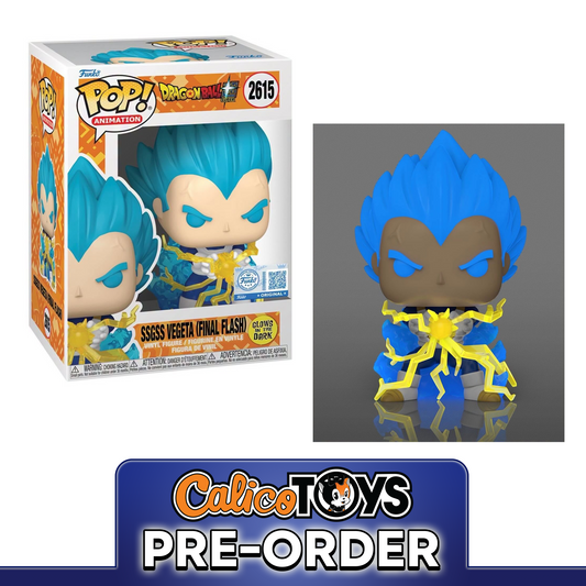 PRE ORDER Funko POP! Animation: Dragon Ball Super - SSGSS Vegeta Final Flash #2615 GiTD (Chalice Collectibles Exclusive)