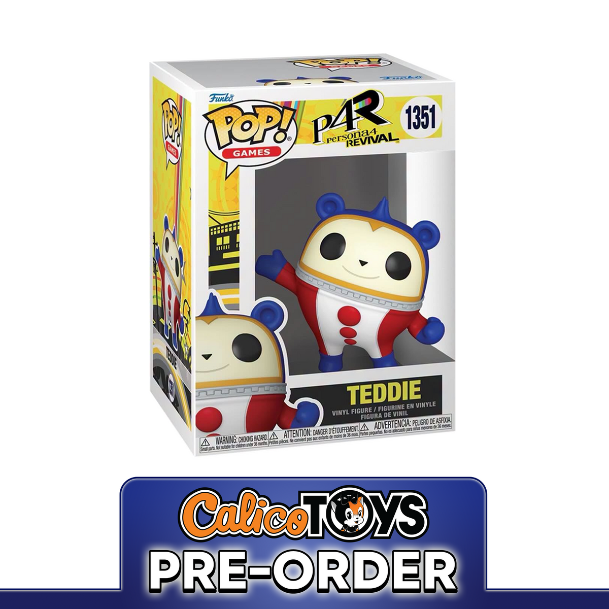 PRE ORDER Funko POP! Games: Persona 4 Revival - Teddie #1351