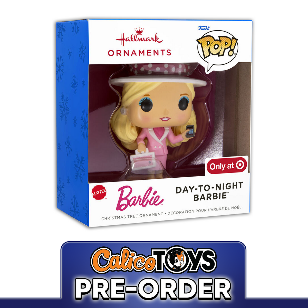 PRE ORDER Funko POP! Hallmark Ornament: Barbie - Day-to-Night Barbie (Target Exclusive)