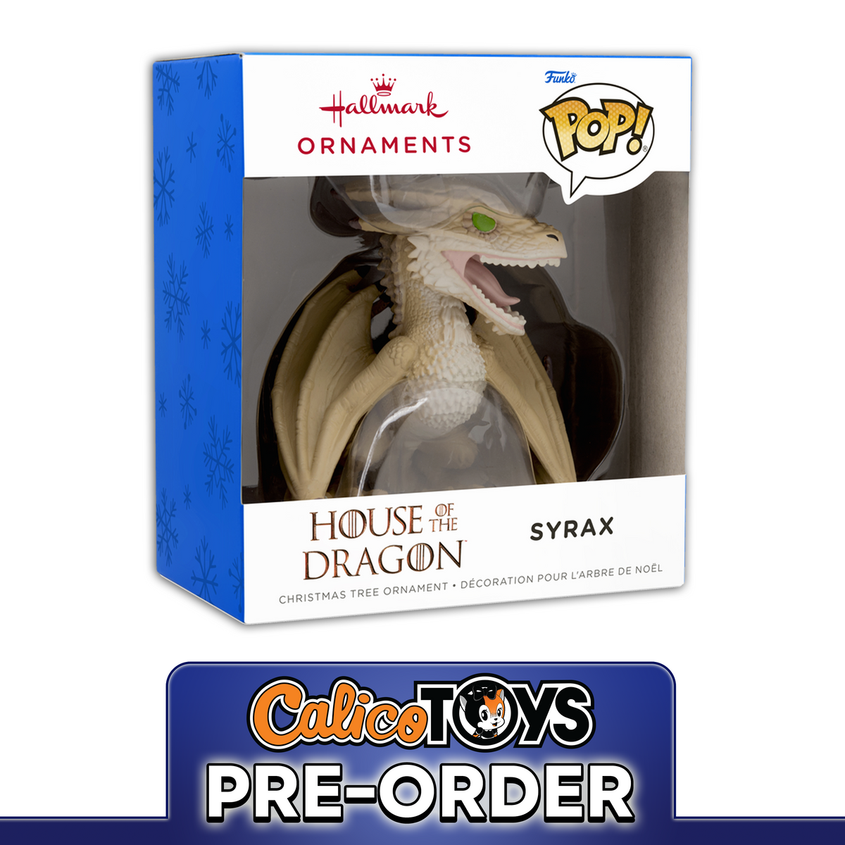 PRE ORDER Funko POP! Hallmark Ornament: House of the Dragon - Syrax