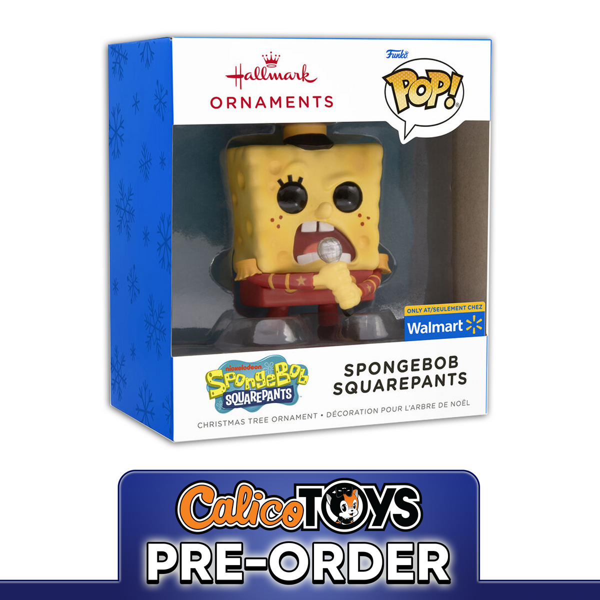 PRE ORDER Funko POP! Hallmark Ornament: Nickelodeon SpongeBob SquarePants - SpongeBob SquarePants Marching Band (Walmart Exclusive)