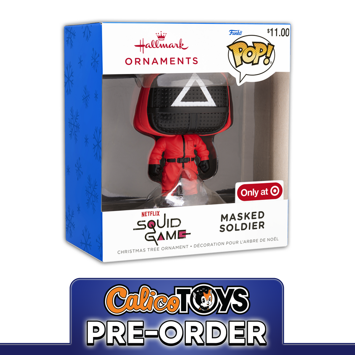 PRE ORDER Funko POP! Hallmark Ornament: Netflix Squid Game - Masked Manager (Target Exclusive)