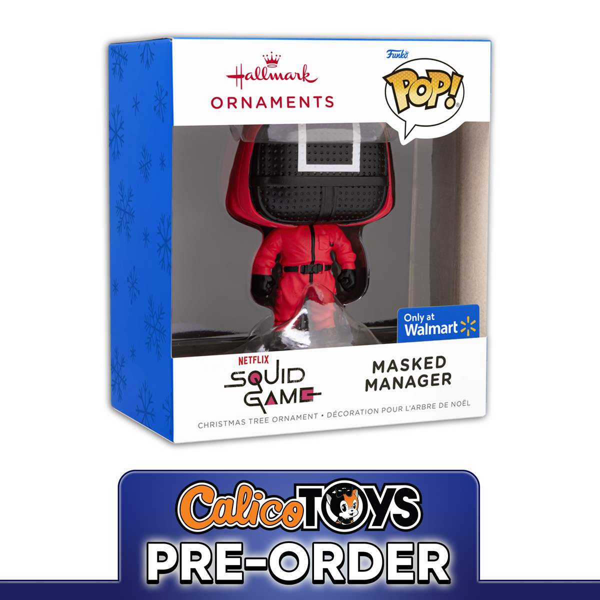 PRE ORDER Funko POP! Hallmark Ornament: Netflix Squid Game - Masked Manager (Walmart Exclusive)