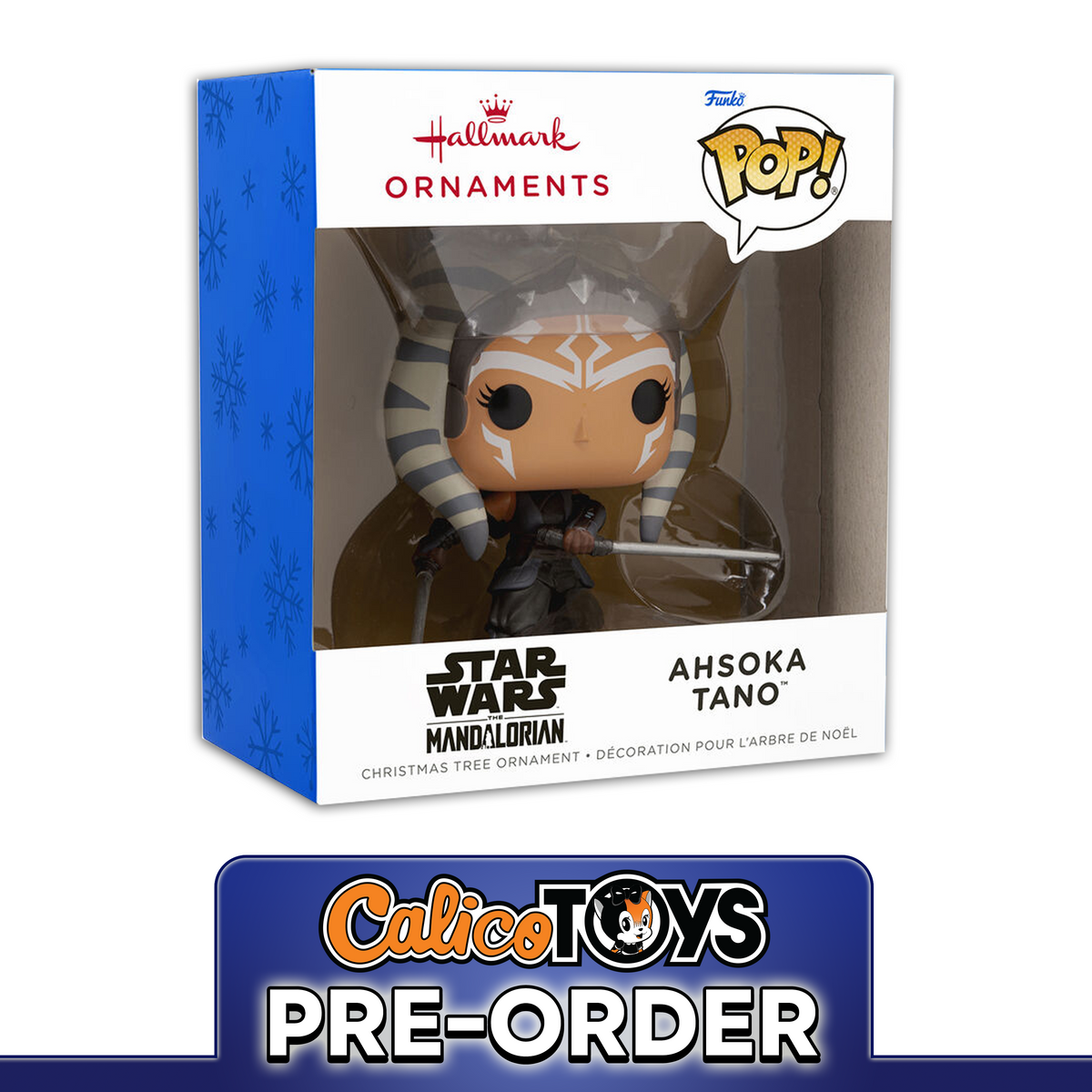 PRE ORDER Funko POP! Hallmark Ornament: Star Wars: The Mandalorian - Ahsoka Tano