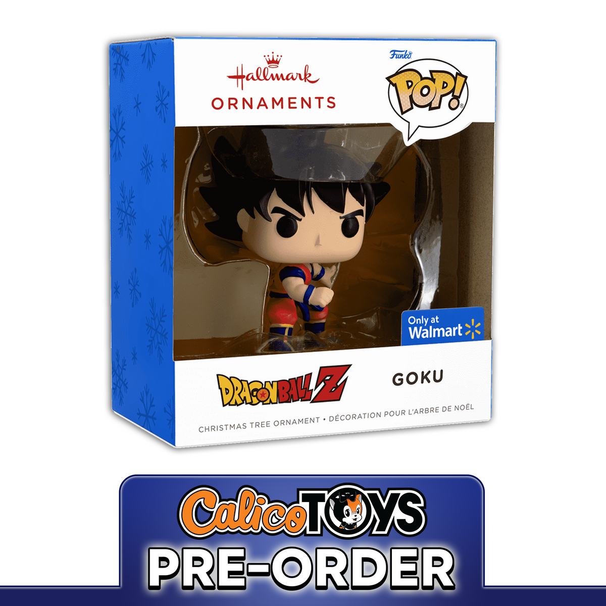 PRE ORDER Funko POP! Hallmark Ornament: Dragon Ball Z- Goku (Walmart Exclusive)