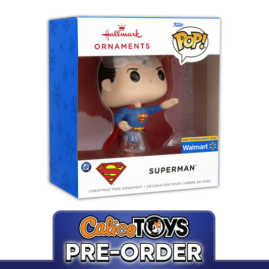 PRE ORDER Funko POP! Hallmark Ornament: Dc Superman - Superman Flying (Walmart Exclusive)