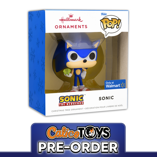 PRE ORDER Funko POP! Hallmark Ornament: Sonic The Hedgehog - Sonic with Emerald  (Walmart Exclusive)