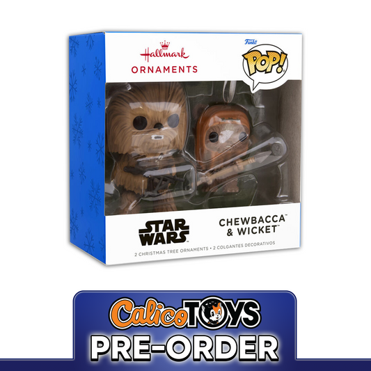 PRE ORDER Funko POP! Hallmark Ornament: Star Wars - Chewbacca & Wicket 2-Pack