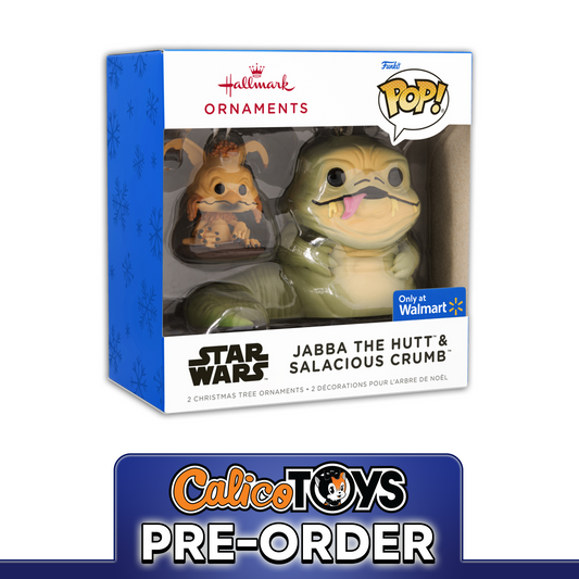 PRE ORDER Funko POP! Hallmark Ornament: Star Wars - Jabba the Hutt & Salacious Crumb (Walmart Exclusive) 2-Pack