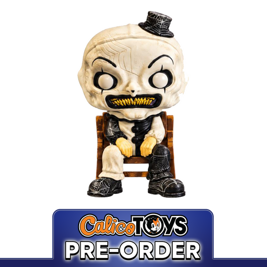 PRE ORDER Funko POP! Movies: Terrifier – Art the Clown Seated on Chair (Hot Topic Scare Fair 2026 Exclusive)