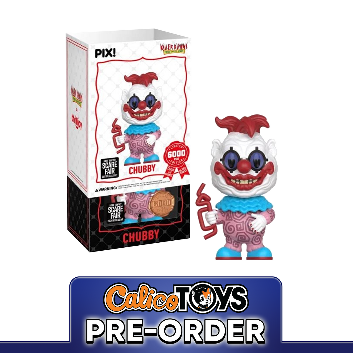PRE-ORDER Thriljoy PIX! Killer Klowns From Outer Space - Chubby The Clown (Hot Topic Scare Fair 2026 Exclusive) LE6000