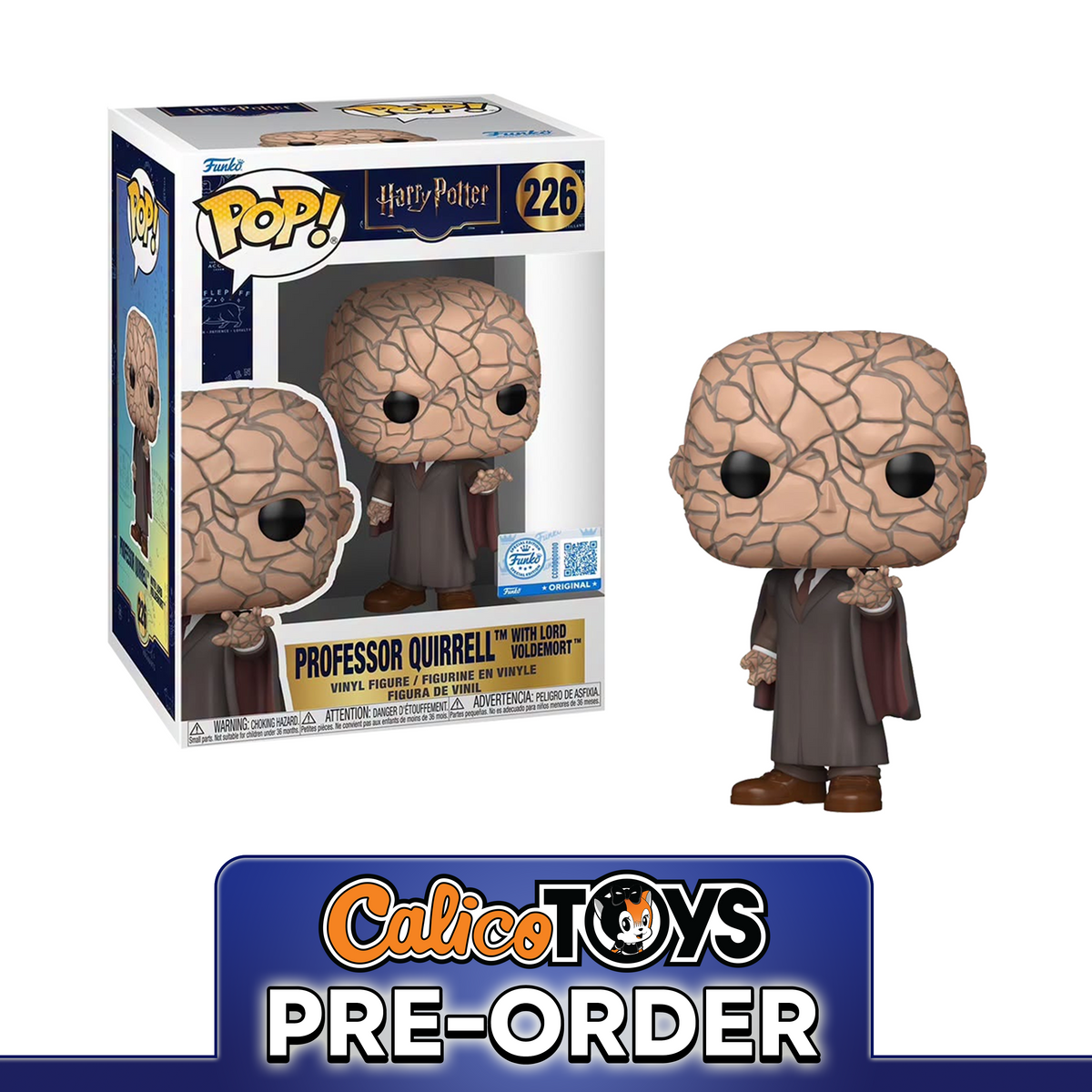PRE ORDER POP! Harry Potter - Professor Quirrell with Lord Voldemort #226 (Funko Shop Exclusive)