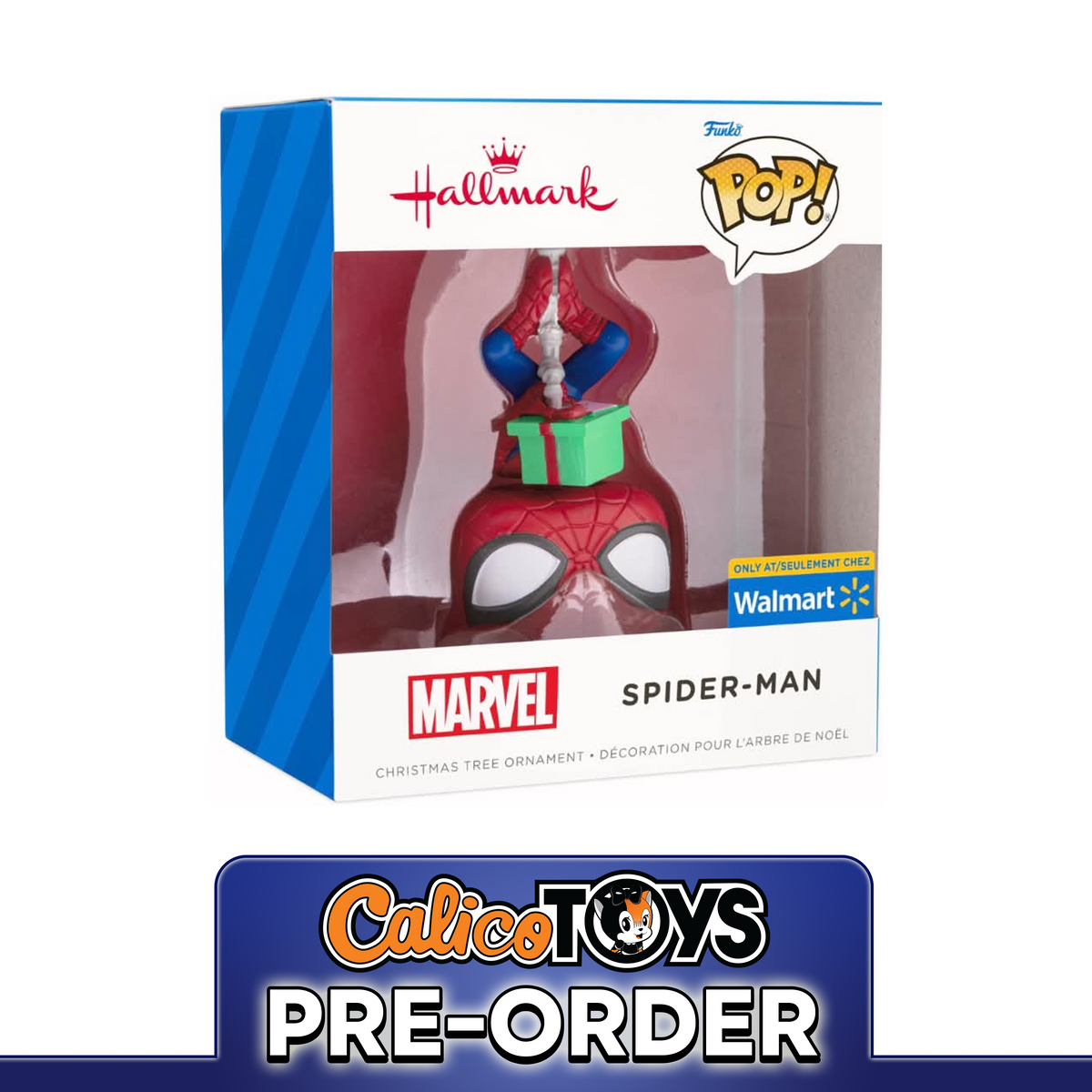 PRE ORDER POP! Hallmark Ornament: Marvel - Spider-man Upside Down (Walmart Exclusive)