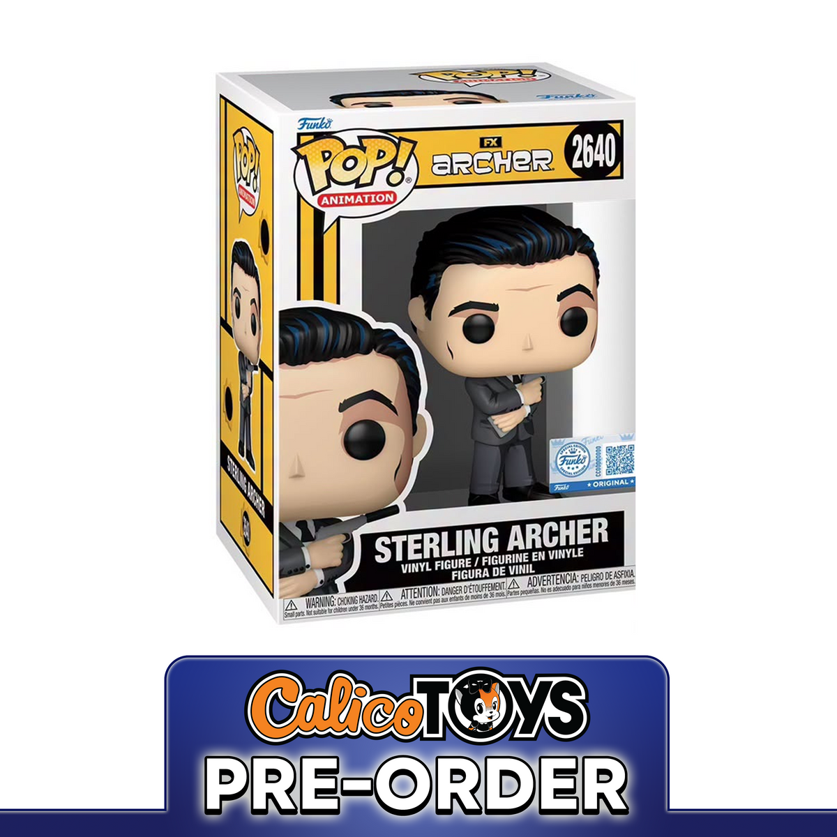 PRE-ORDER POP! Animation: Archer - Sterling Archer #2640 (Funko Shop Exclusive)