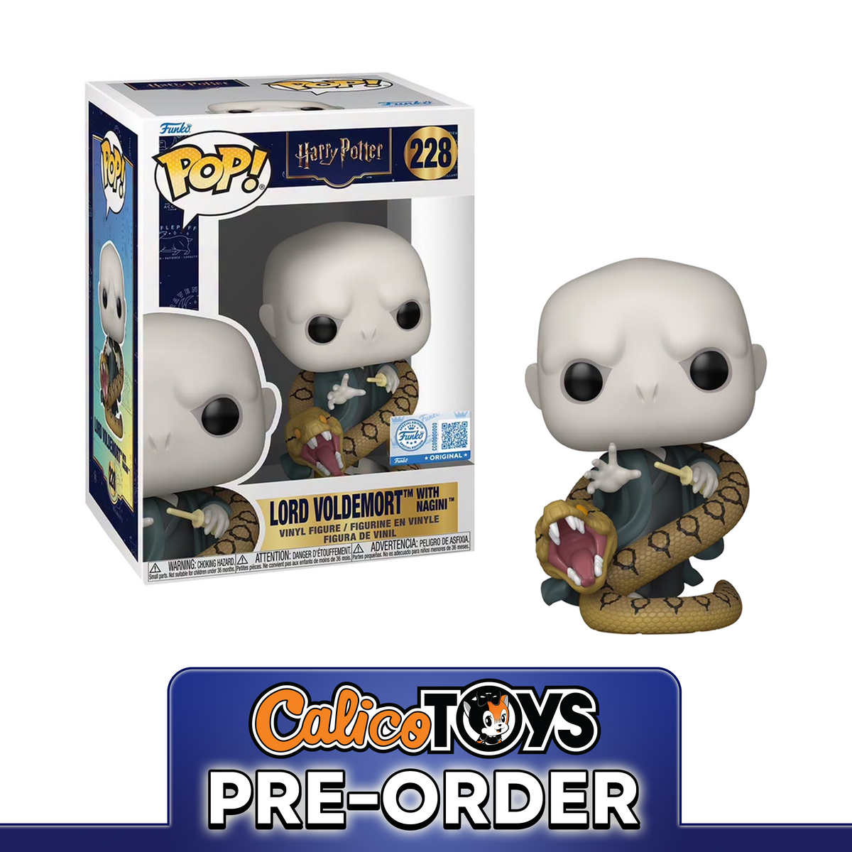 PRE ORDER POP! Harry Potter - Lord Voldemort with Nagini #228 (Funko Shop Exclusive)