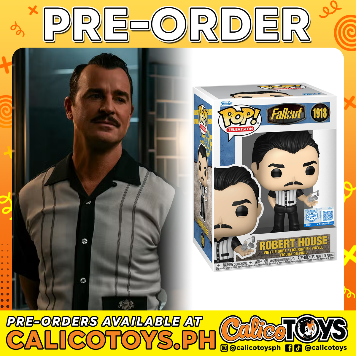 PRE-ORDER - Funko POP! Television: Fallout - Robert House #1918 (Amazon Exclusive)