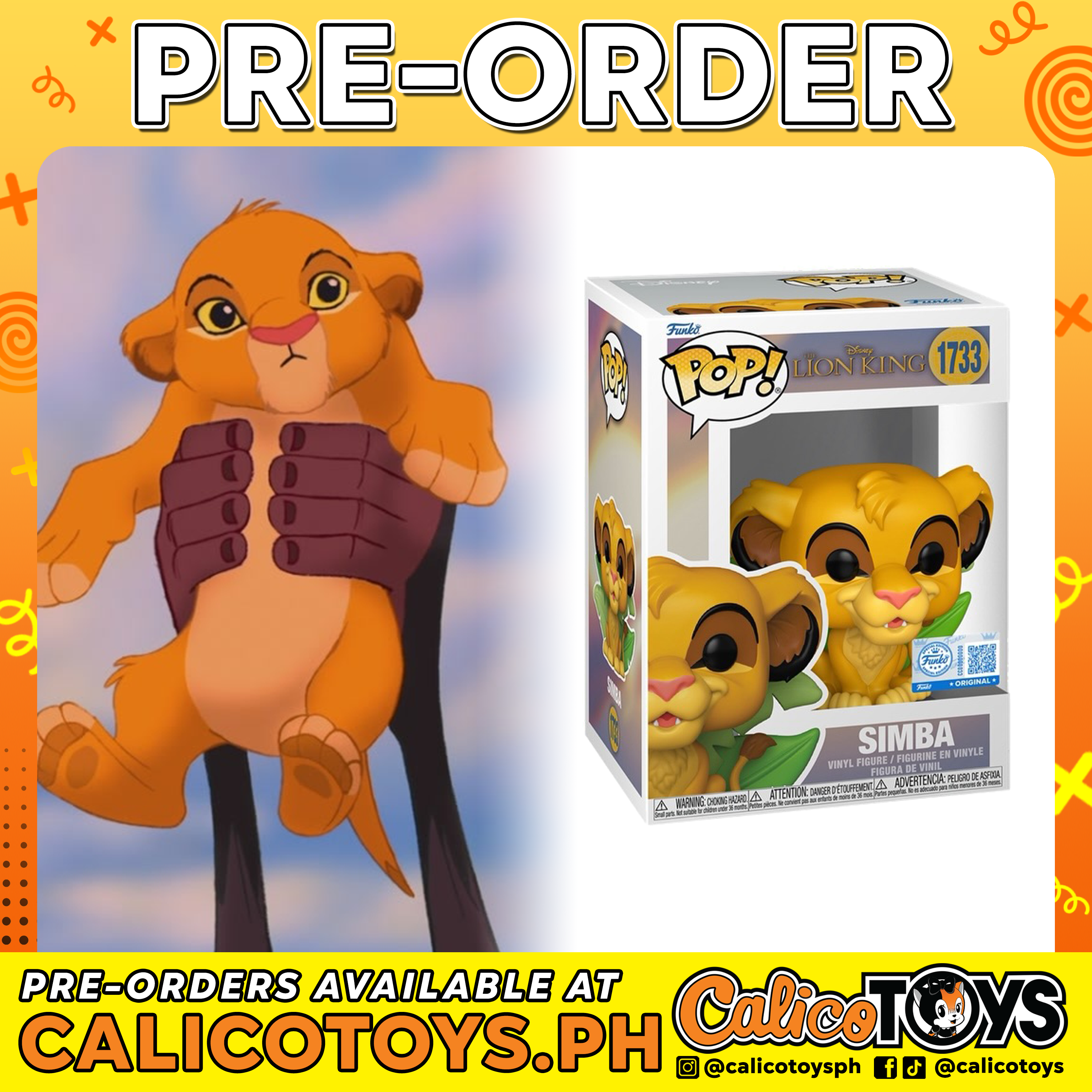 PRE-ORDER - Funko POP! Disney: Lion King - Simba #1733 (Specialty Series Exclusive)