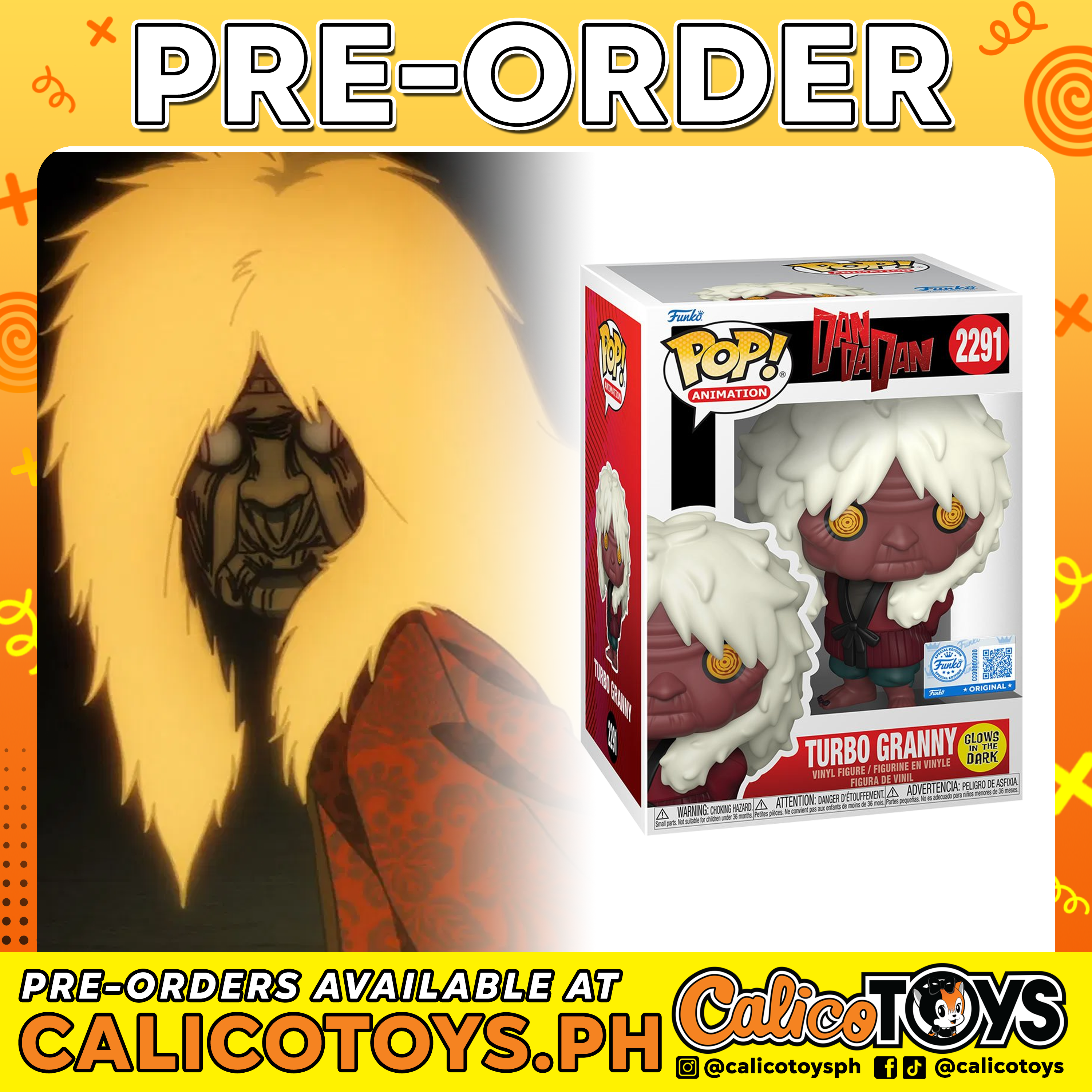 PRE-ORDER - Funko POP! Animation: Dandadan - Turbo Granny GiTD #2291 (Entertainment Earth Exclusive)