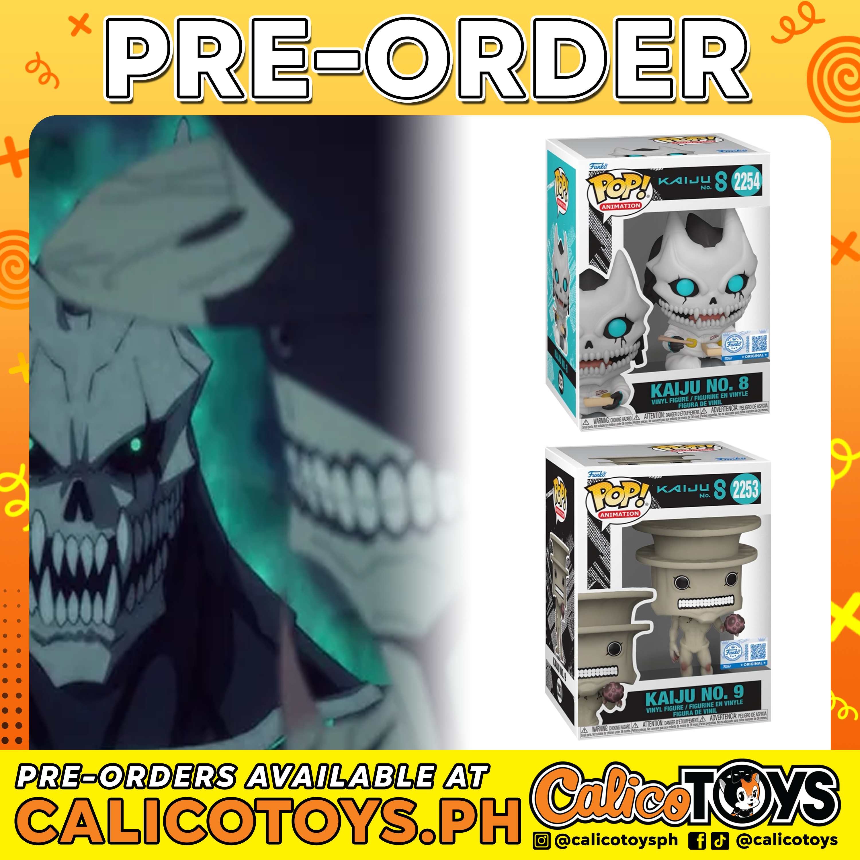 PRE-ORDER - Funko POP! Animation: Kaiju No. 8 Exclusives